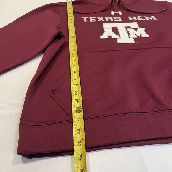 Under Armour Hoodie Mens Size Large Loose Texas A&M Aggies Pullover - Picture 6 of 12